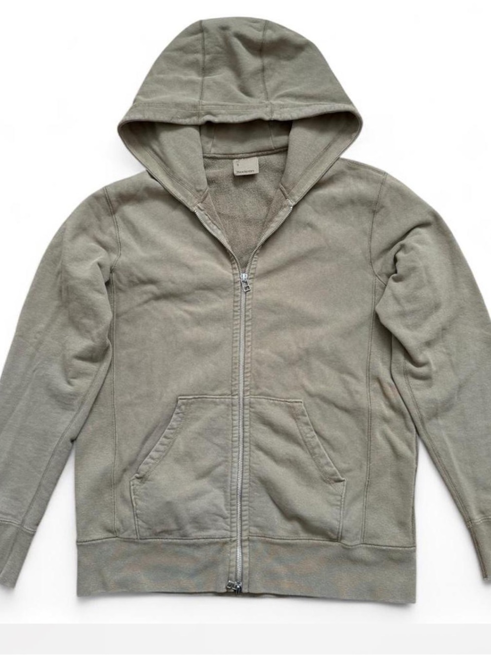 3sixteen Heavyweight Zip Hoodie Olive Green Size Small Made in Canada